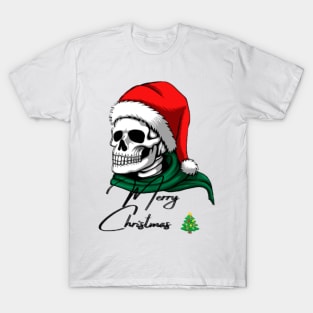 Merry Christmas skeleton Santa T-Shirt